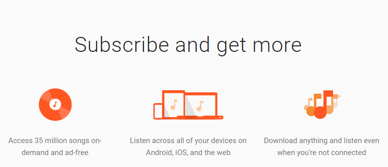 google play music subscription cost