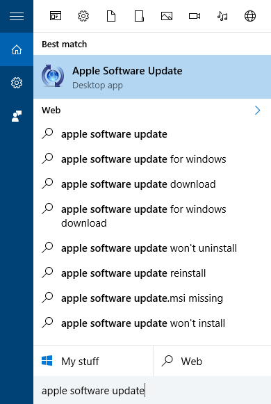 disable apple software on pc