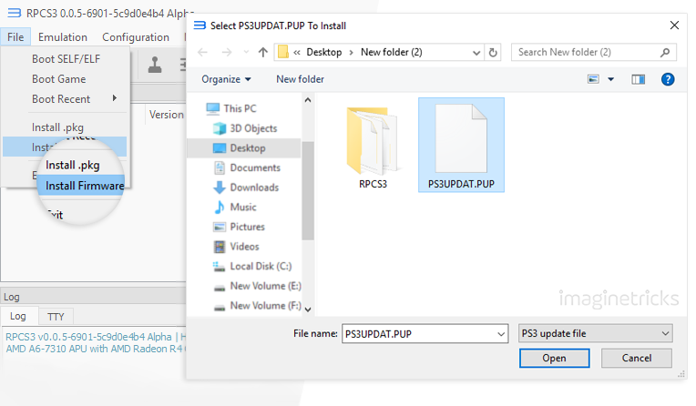 Install PS3 Firmware on RPCS3 Emulator